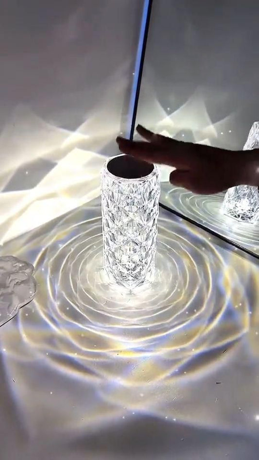 CRYSTAL DIAMOND TABLE LAMP: RGB TOUCH